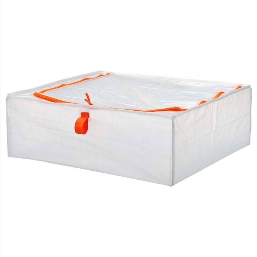 IKEA PARKLA BAG ZIPPERED STORAGE CONTAINER NIB